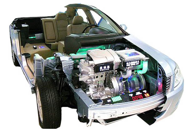 油電混合動力整車解剖演示臺